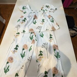 Their Nibs Pajama Set UK Popular Brand 100% Cotton Top Pants Set Elastic Waist